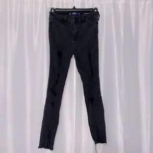 Hollister Black Ripped Jeans
